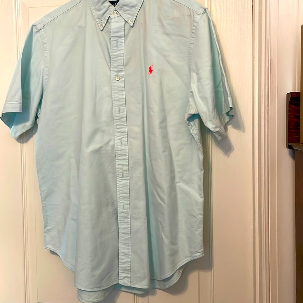 Mens short sleeve button down shirt